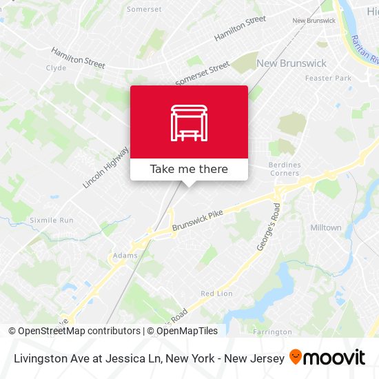 Livingston Ave at Jessica Ln map