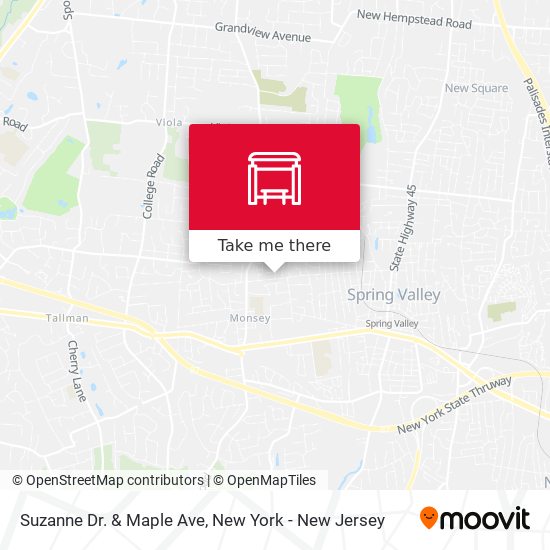 Mapa de Suzanne Dr. & Maple Ave