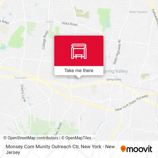 Monsey Com Munity Outreach Ctr map