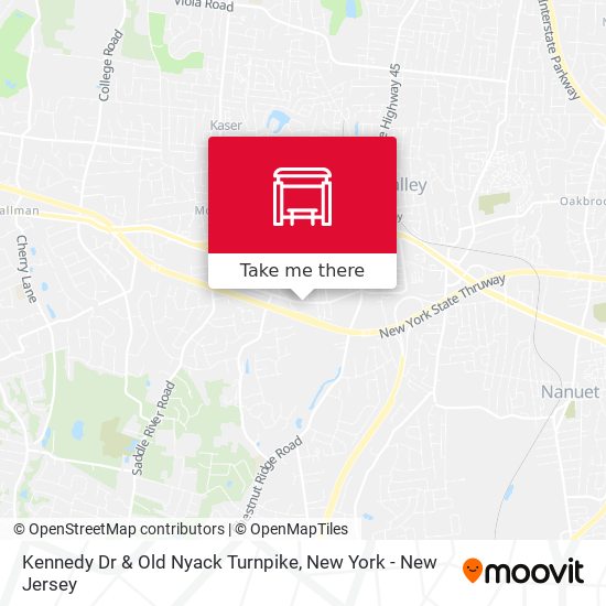Kennedy Dr & Old Nyack Turnpike map