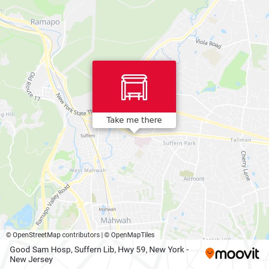 Mapa de Good Sam Hosp, Suffern Lib, Hwy 59