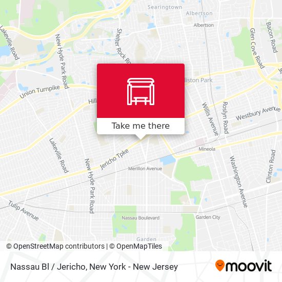 Mapa de Nassau Bl / Jericho