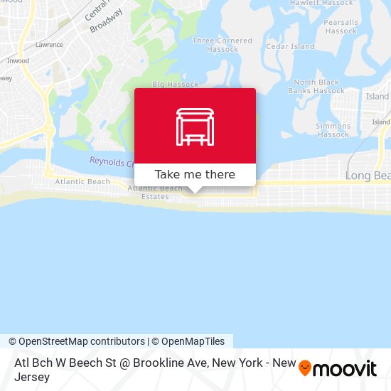 Atl Bch W Beech St @ Brookline Ave map