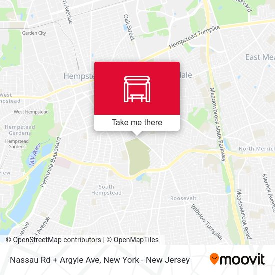 Mapa de Nassau Rd + Argyle Ave