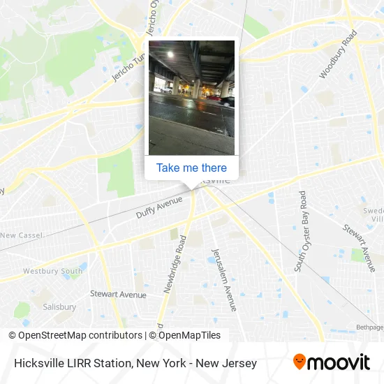 Hicksville LIRR Station map