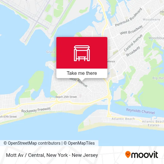 Mott Av / Central map