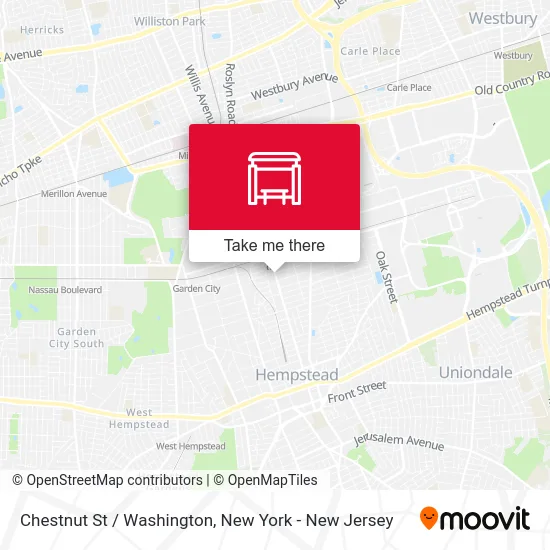 Chestnut St / Washington map