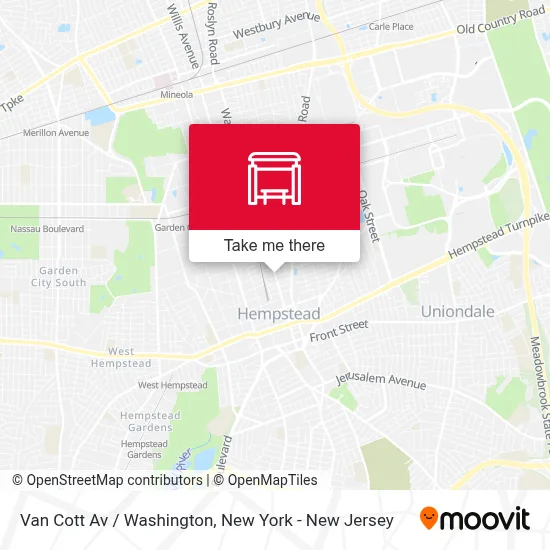 Van Cott Av / Washington map