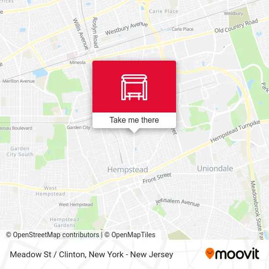 Meadow St / Clinton map