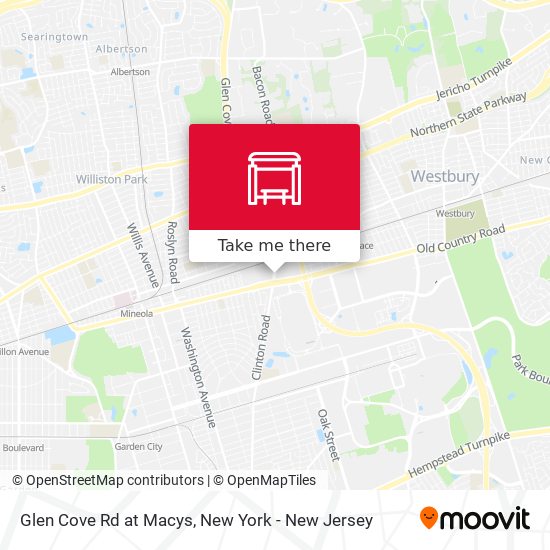 Glen Cove Rd  at  Macys map