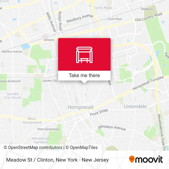 Meadow St / Clinton map
