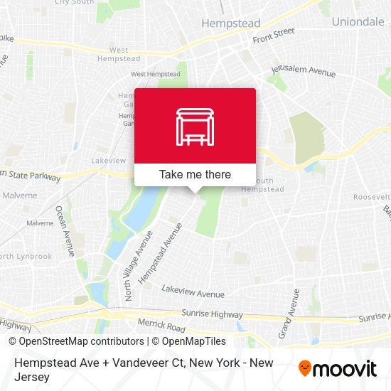 Mapa de Hempstead Ave + Vandeveer Ct