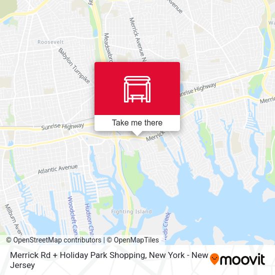 Mapa de Merrick Rd + Holiday Park Shopping