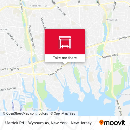 Merrick Rd + Wynsum Av map