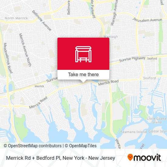 Mapa de Merrick Rd + Bedford Pl