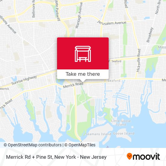 Mapa de Merrick Rd + Pine St