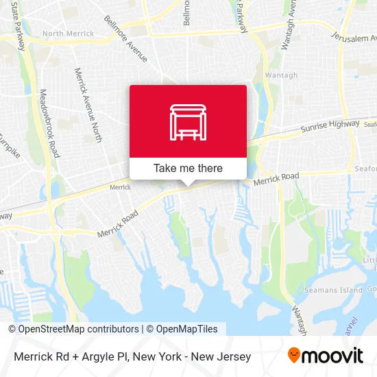 Merrick Rd + Argyle Pl map