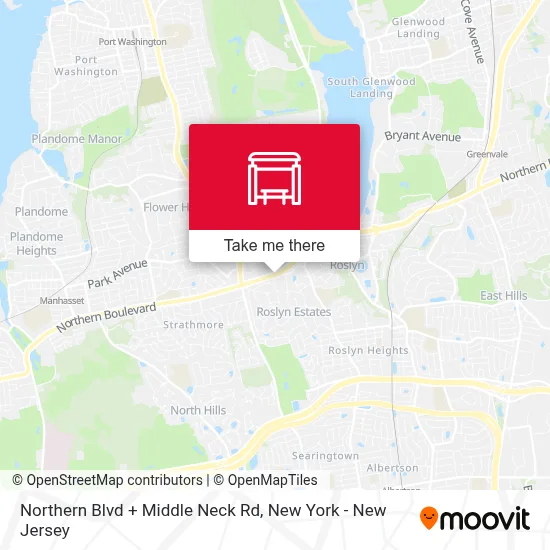 Northern Blvd + Middle Neck Rd map