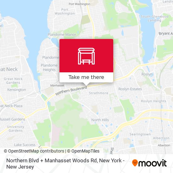 Northern Blvd + Manhasset Woods Rd map
