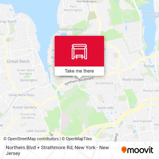 Mapa de Northern Blvd + Strathmore Rd