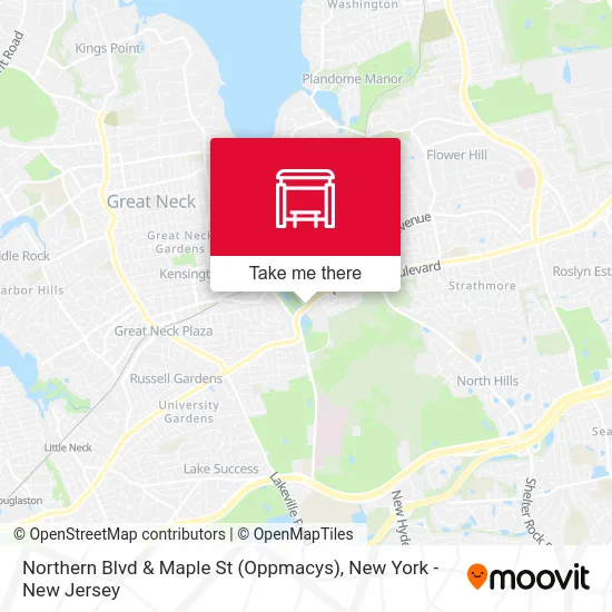 Northern Blvd & Maple St (Oppmacys) map