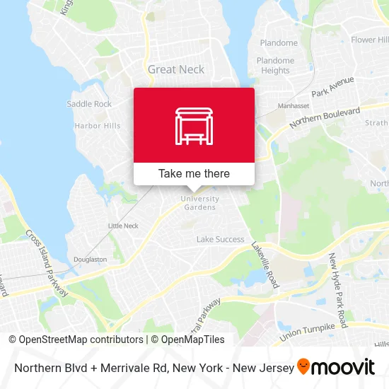 Northern Blvd + Merrivale Rd map