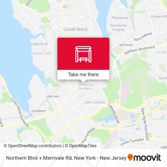 Mapa de Northern Blvd + Merrivale Rd