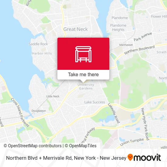 Northern Blvd + Merrivale Rd map