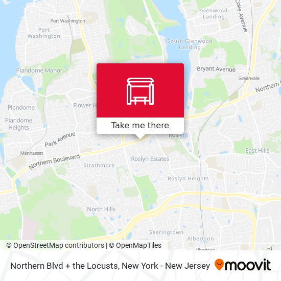 Northern Blvd + the Locusts map