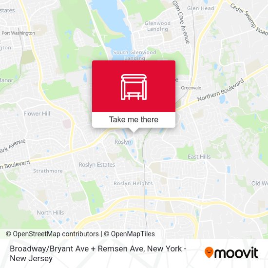 Mapa de Broadway / Bryant Ave + Remsen Ave