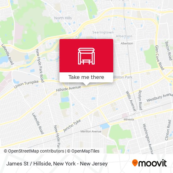 Mapa de James St / Hillside
