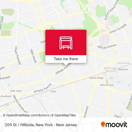 209 St / Hillside map