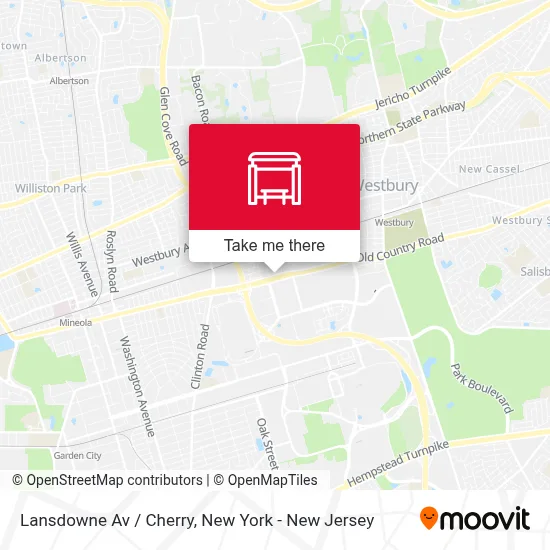 Lansdowne Av / Cherry map