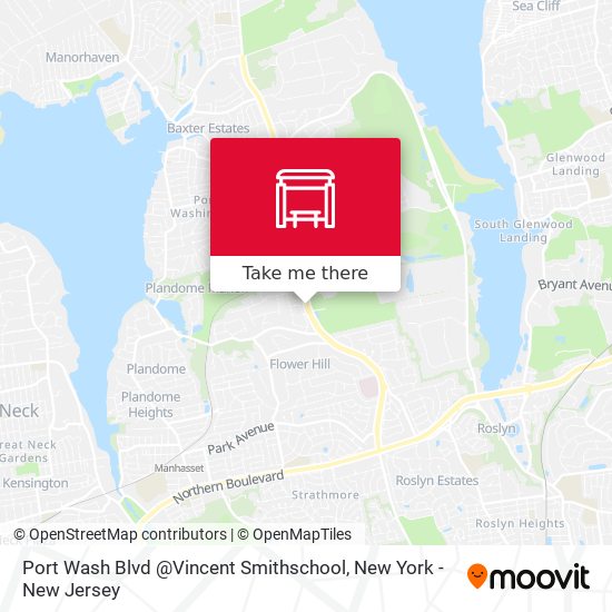 Port Wash Blvd @Vincent Smithschool map