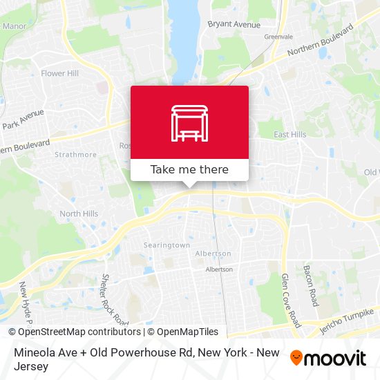 Mineola Ave + Old Powerhouse Rd map