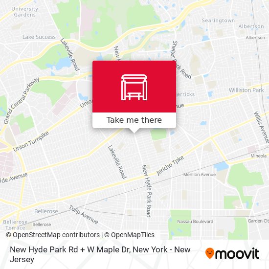 New Hyde Park Rd + W Maple Dr map