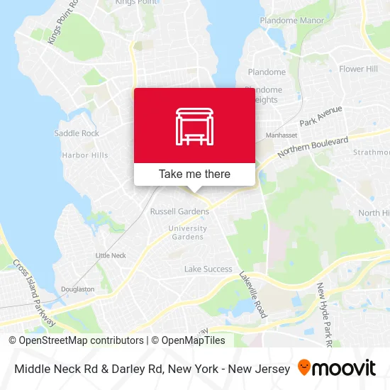 Middle Neck Rd & Darley Rd map
