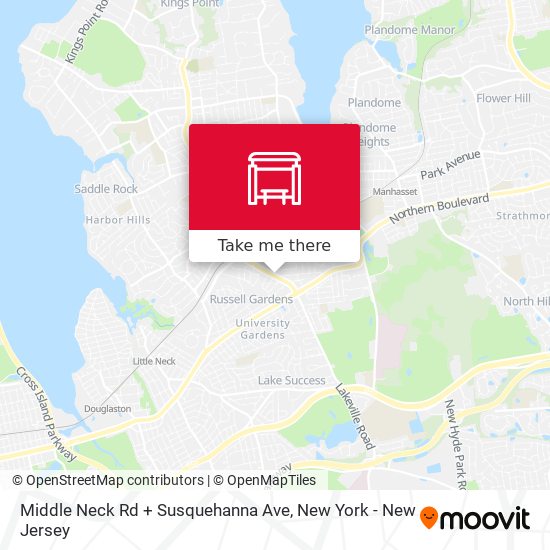 Mapa de Middle Neck Rd + Susquehanna Ave