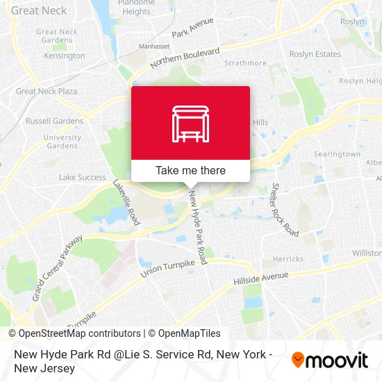 New Hyde Park Rd @Lie S. Service Rd map