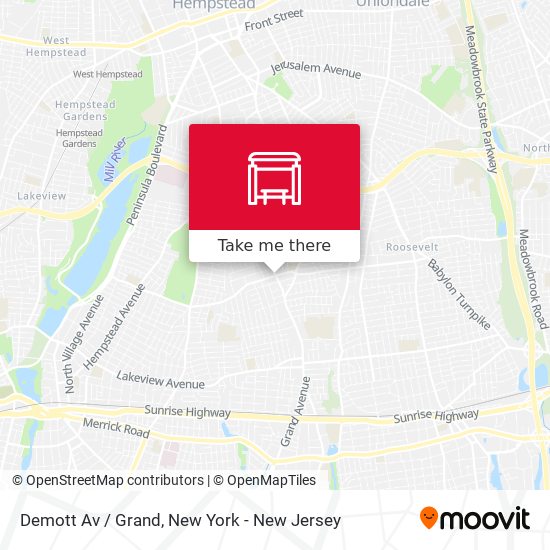 Demott Av / Grand map