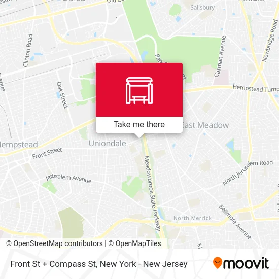 Front St + Compass St map