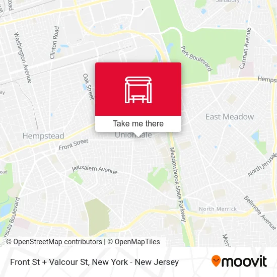 Front St + Valcour St map