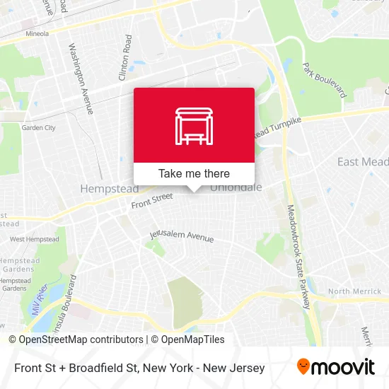Front St + Broadfield St map
