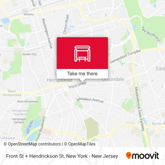 Mapa de Front St + Hendrickson St