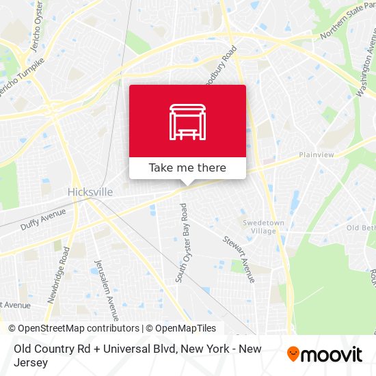 Old Country Rd + Universal Blvd map