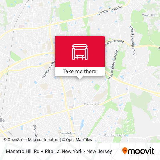 Mapa de Manetto Hill Rd + Rita La