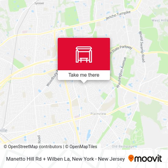 Mapa de Manetto Hill Rd + Wilben La