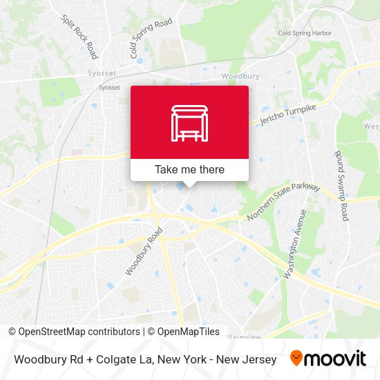 Mapa de Woodbury Rd + Colgate La