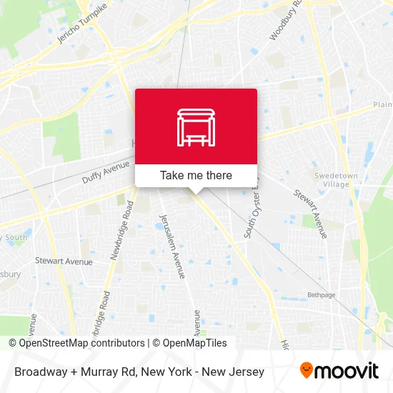Broadway + Murray Rd map