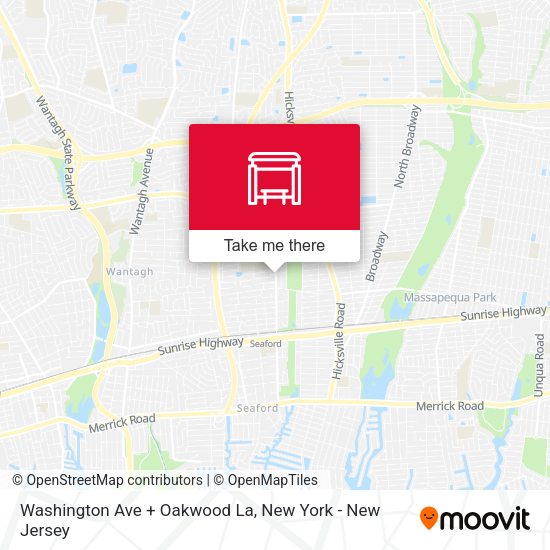 Mapa de Washington Ave + Oakwood La